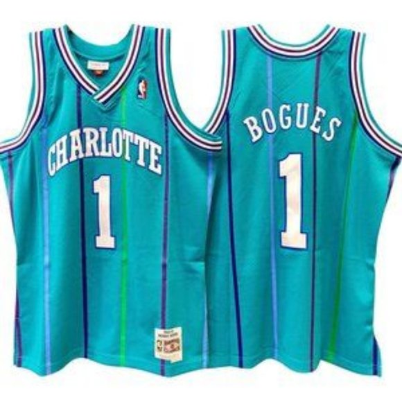 charlotte hornets muggsy bogues jersey